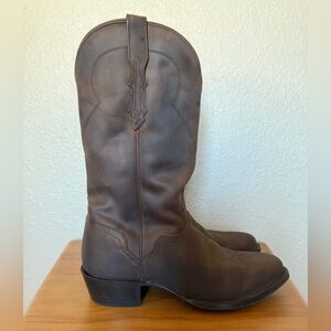 El Dorado Men's Brown Western Boot- Rounded toe